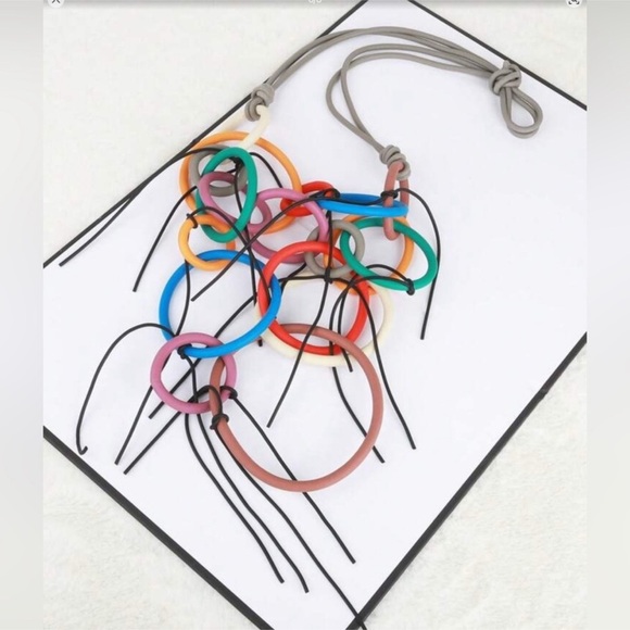 ✨NEW Bohemian Unique Colorful Statement Necklace - Picture 4 of 8